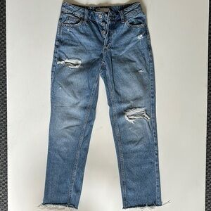GARAGE Ex-Boyfriend distressed cropped jeans US0 size 24